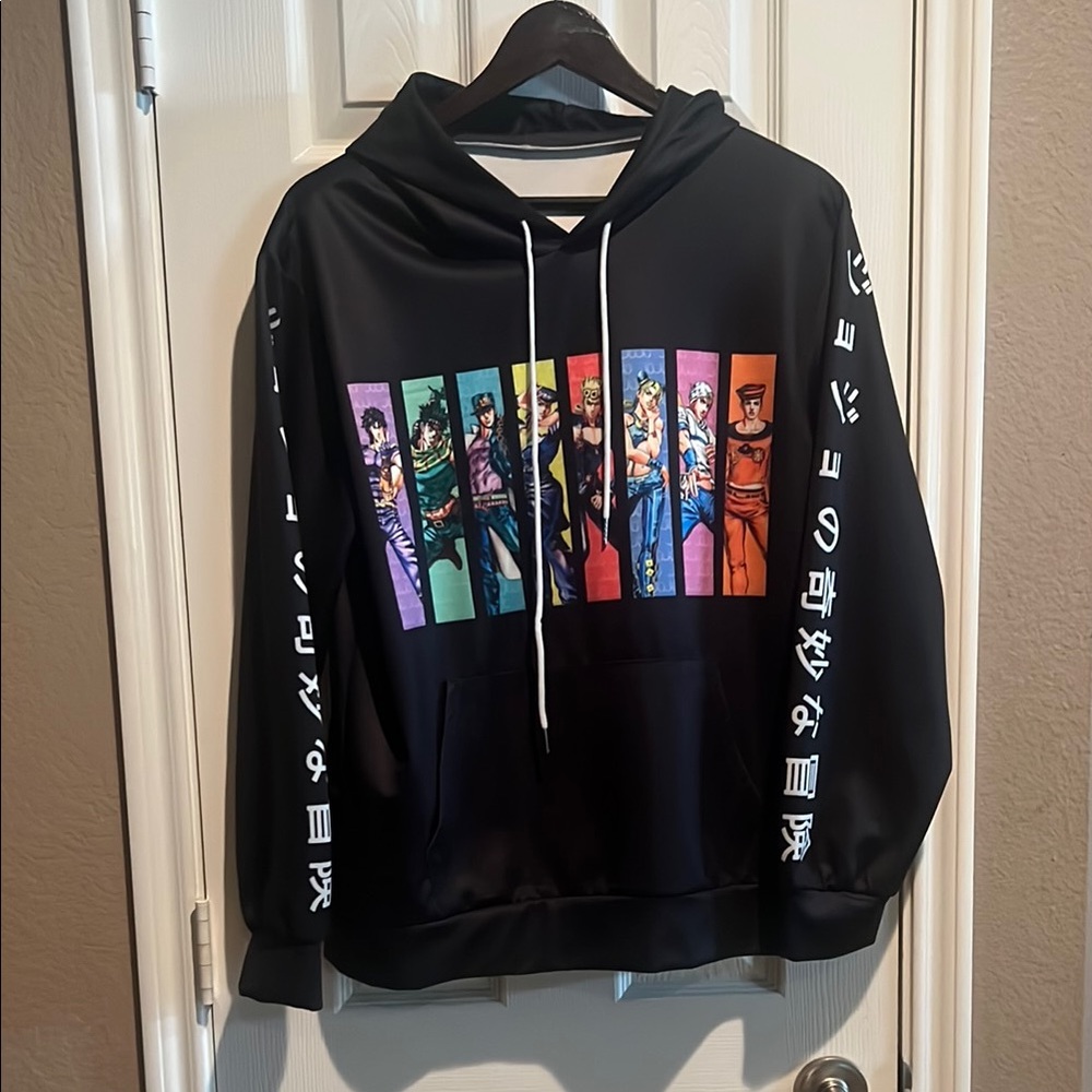 JoJo’s Bizarre Adventures Graphic Black Hoodie